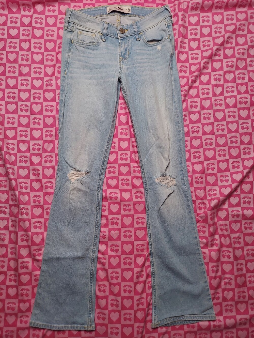 Light Blue Y2K Hollister Jeans